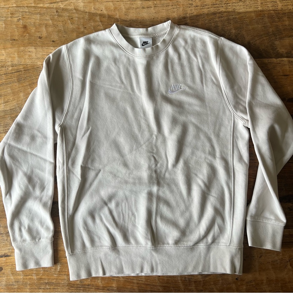 Nike crew neck Cream Sweater